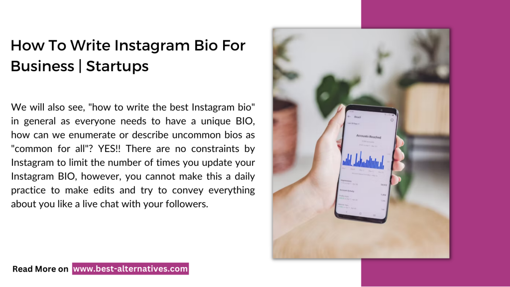How To Write Instagram Bio For Business | Startups