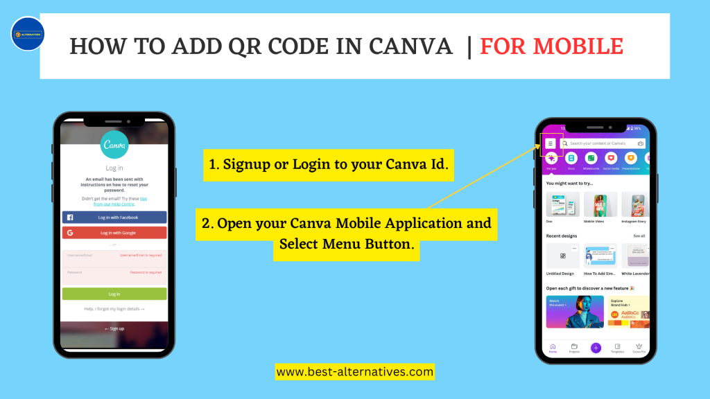 How to add Dynamic QR code in Canva Step by Step Guide for Smart Phone Device