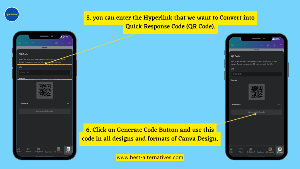 How to add QR code in Canva Step by Step Guide for Smart Phone Device