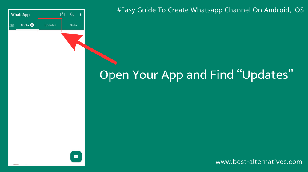 How to Create WhatsApp Channel - Second Step Is Navigate To Update Section